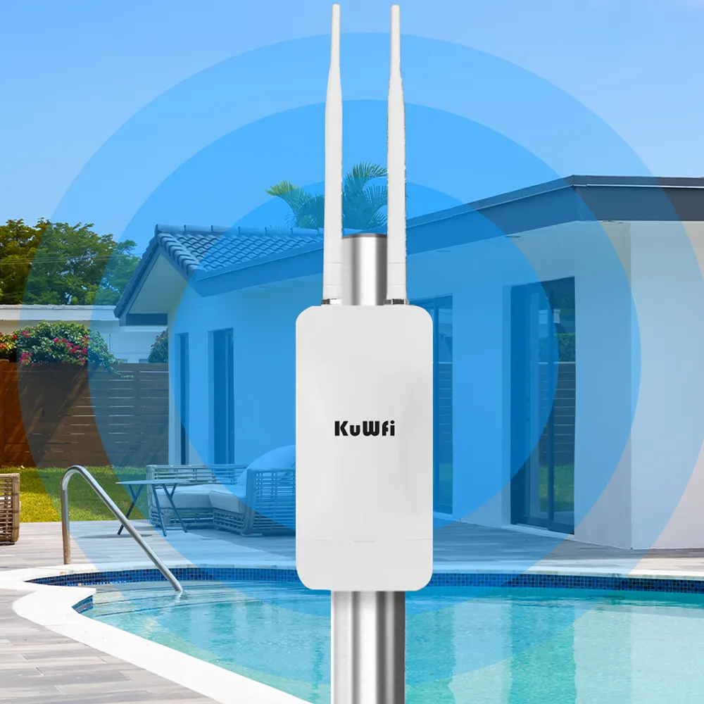 KuWFi AP1200F — Wi-Fi Extérieur Bi-Bande | 1200 Mbps