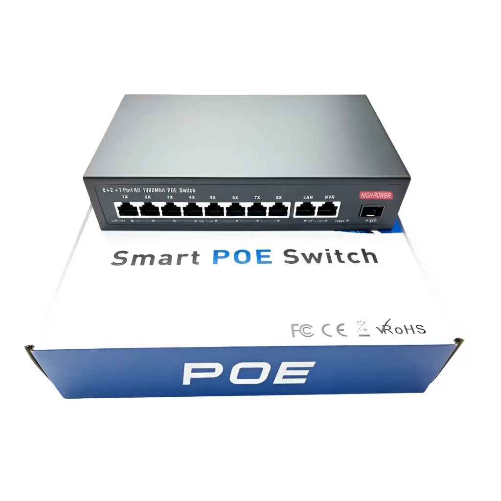 Switch PoE Gigabit SST-LP8ET2ET1S – 135W | 48V